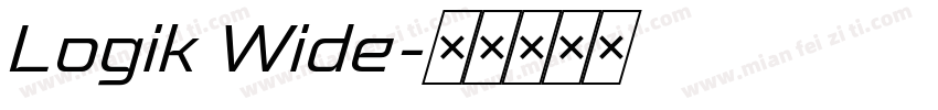 Logik Wide字体转换